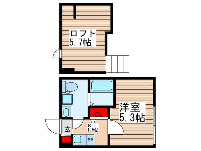 CASAR北千住の物件間取画像