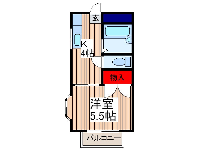 メゾンジュネスの物件間取画像