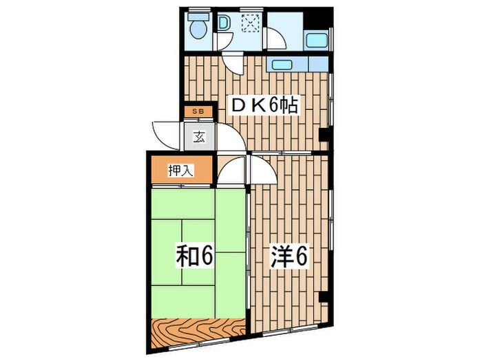 サンハウスの物件間取画像