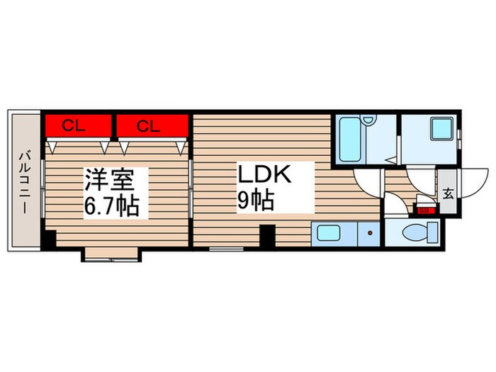 プラ－サシアン・サ－ジュの物件間取画像