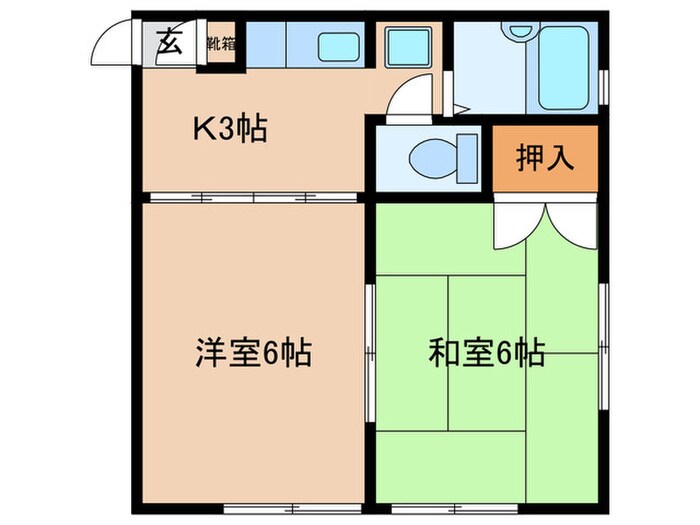 光ハイツの物件間取画像