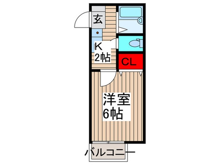 モンシャトー東大成ⅡＢ棟の物件間取画像