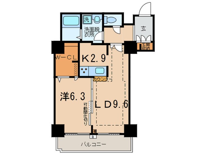 品川ｼ-ｻｲﾄﾞﾋﾞｭ-ﾀﾜ-1号棟の物件間取画像