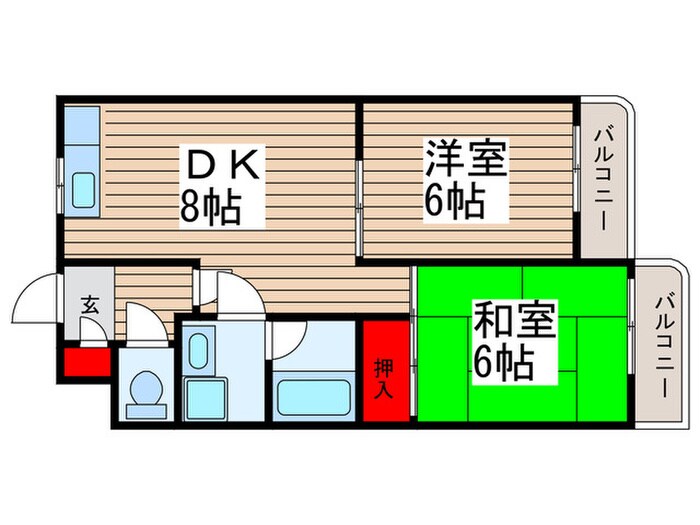 第2ハセガワマンションの物件間取画像