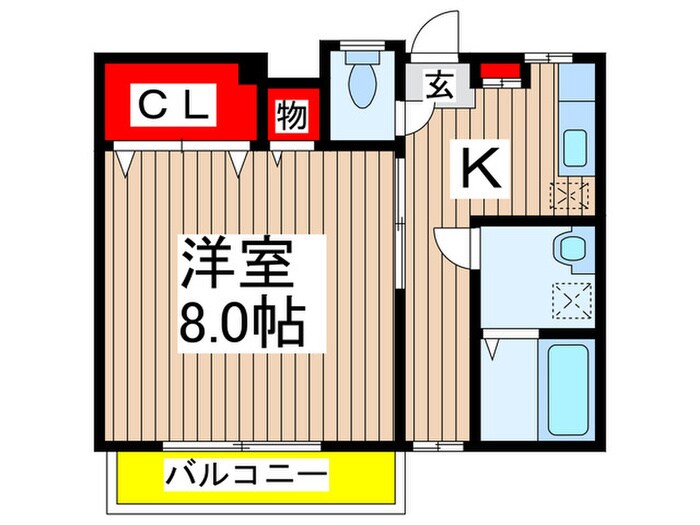 パールハイツＢの物件間取画像