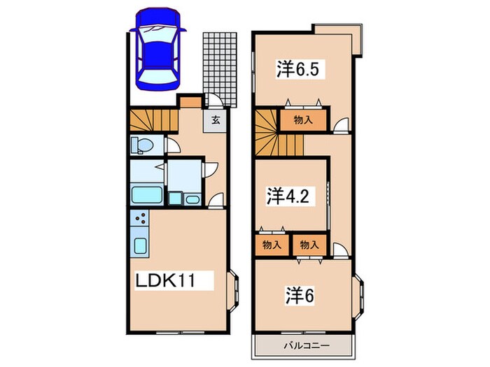 寺尾北3丁目戸建の物件間取画像