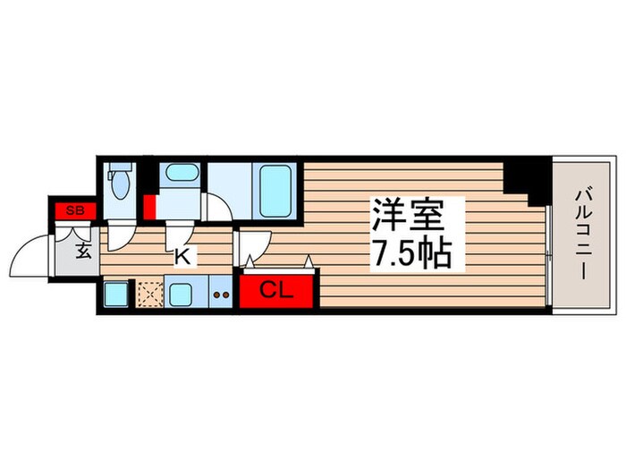 GENOVIA南千住Ⅴskygardenの物件間取画像