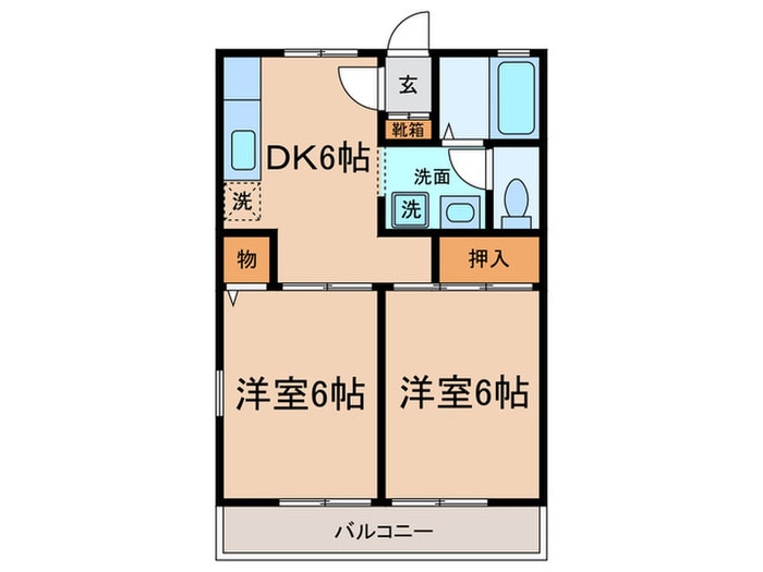 サニ－ハイムの物件間取画像