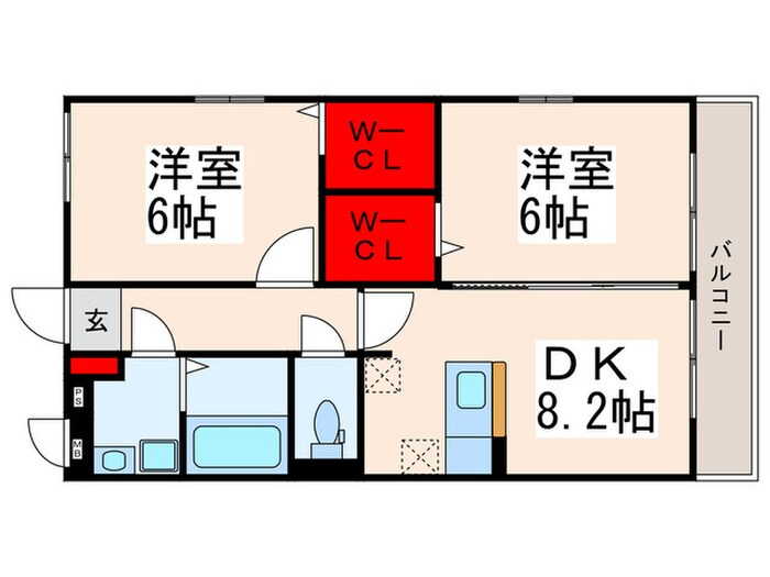 コンフォ－ル瑞江Ⅵの物件間取画像