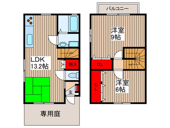 レイトンヒルズⅠの物件間取画像