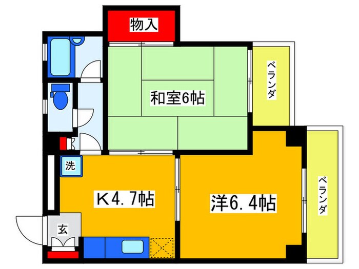 ベアーマンションの物件間取画像