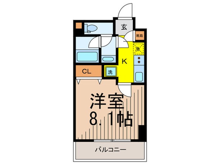 ｱｰﾊﾞﾈｯｸｽ清澄白河Ⅱ(WEST棟)の物件間取画像