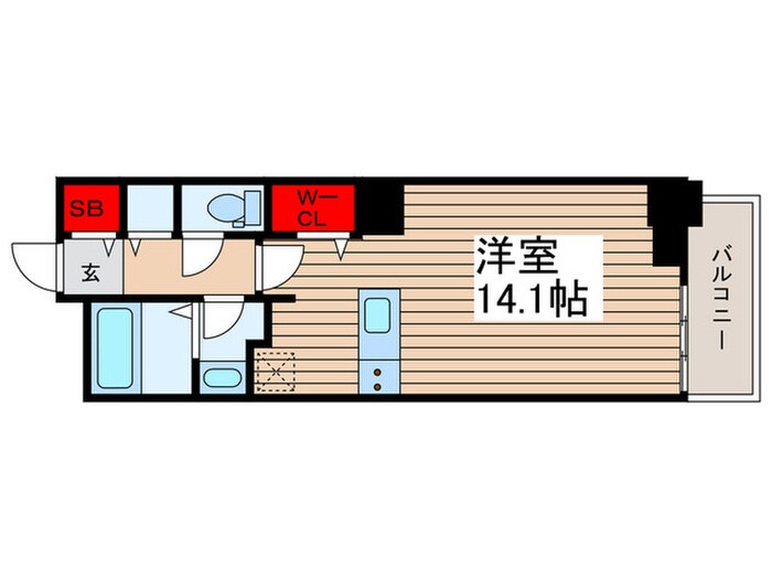 ﾛｲﾔﾙﾊﾟｰｸｽﾀﾜｰ南千住の物件間取画像