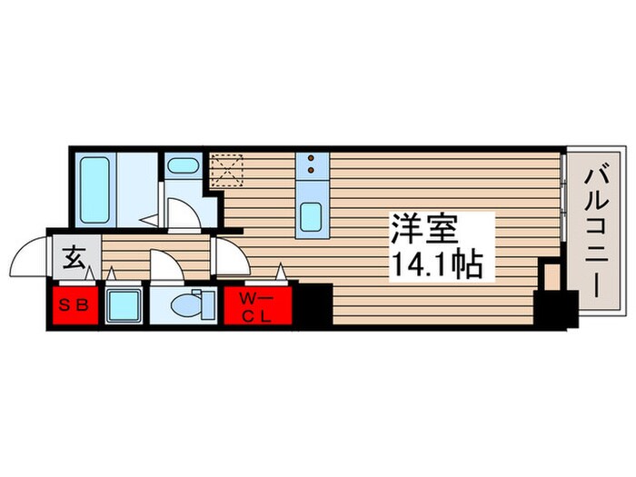 ﾛｲﾔﾙﾊﾟｰｸｽﾀﾜｰ南千住の物件間取画像