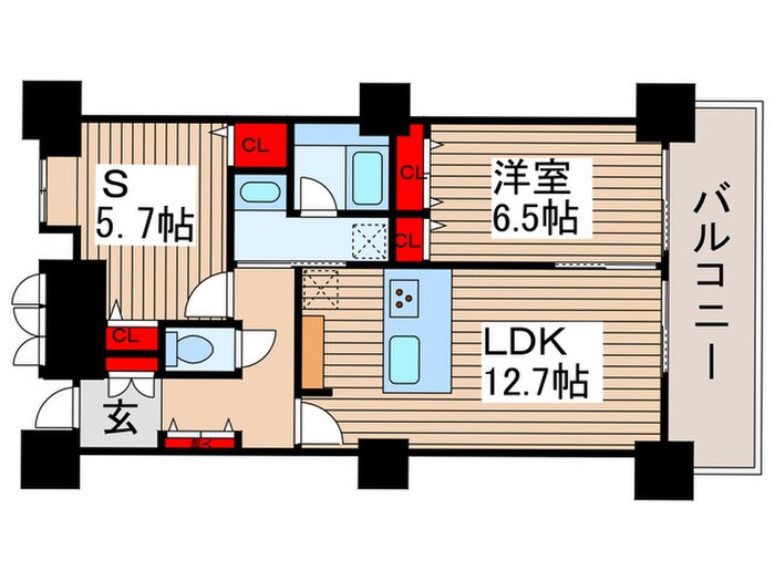 ﾛｲﾔﾙﾊﾟｰｸｽﾀﾜｰ南千住の物件間取画像