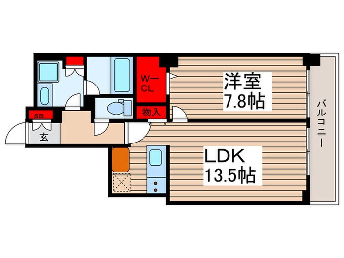 ﾛｲﾔﾙﾊﾟｰｸｽﾀﾜｰ南千住の物件間取画像
