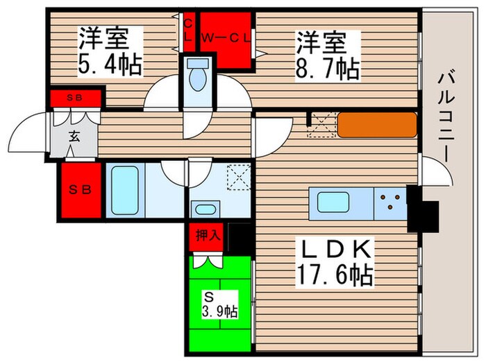 ﾛｲﾔﾙﾊﾟｰｸｽﾀﾜｰ南千住の物件間取画像
