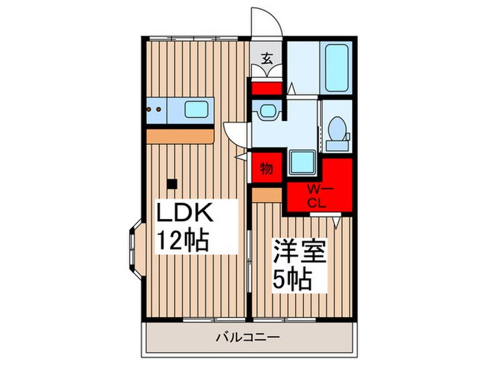 オレンジコ－ポの物件間取画像