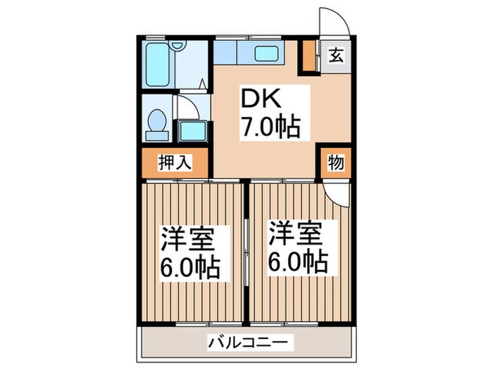レジデンス数沢の物件間取画像