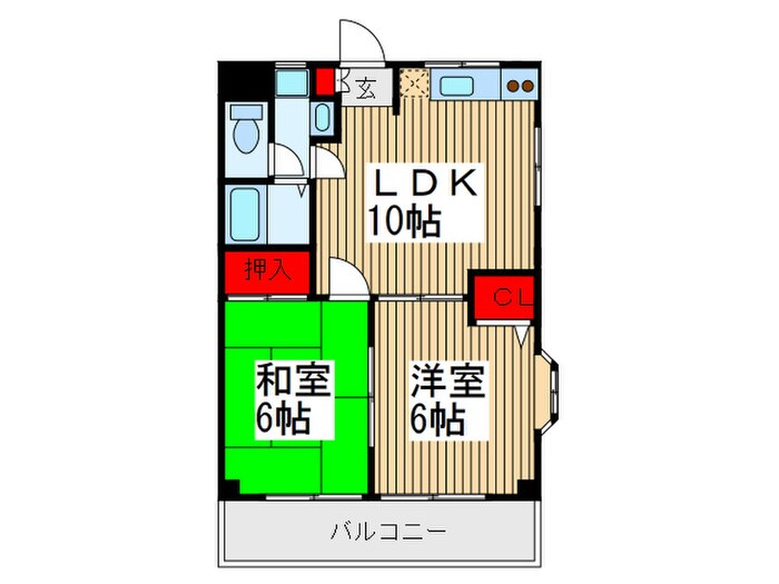 メゾン・ヤナセの物件間取画像