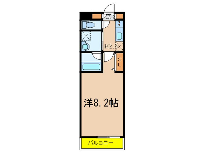 クレイシア祐天寺の物件間取画像