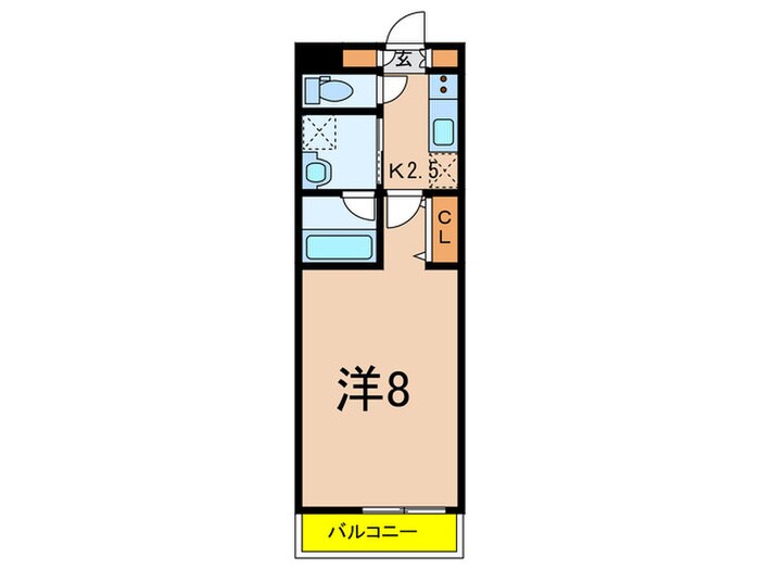 クレイシア祐天寺の物件間取画像