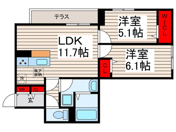 仮)足立区興野2丁目28PJの物件間取画像