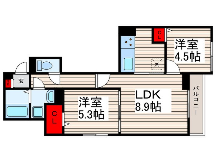 セレスティア興野の物件間取画像