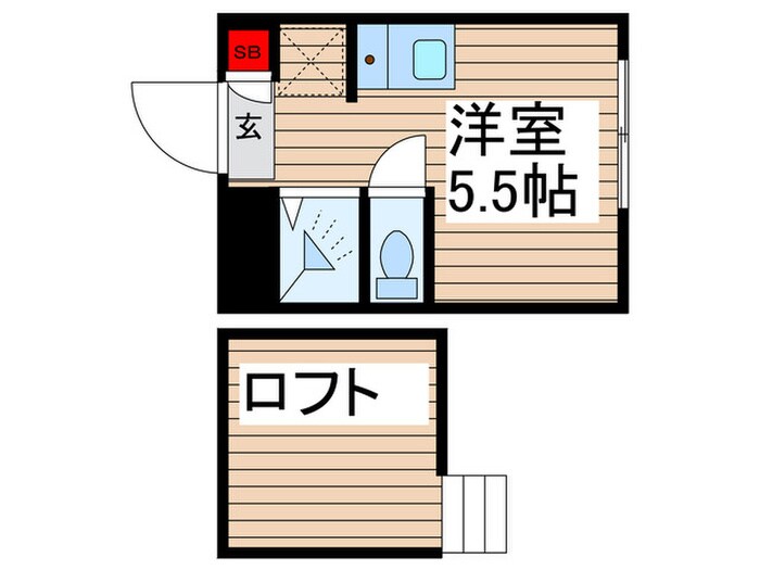 StudioAnt北千住の物件間取画像