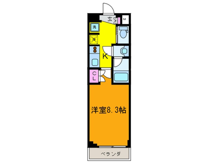 グラントゥル－ス小竹向原(306)の物件間取画像