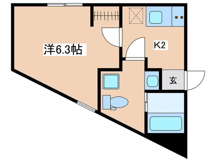 Reberty宿河原の物件間取画像