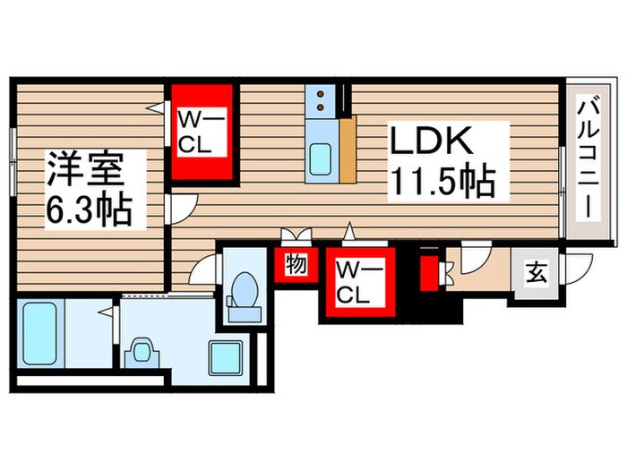 スキャリオンの物件間取画像