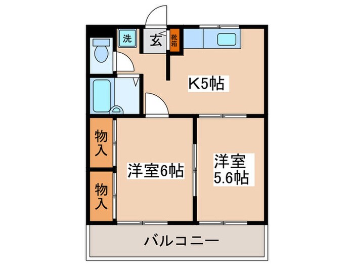 キャムハウスⅠの物件間取画像