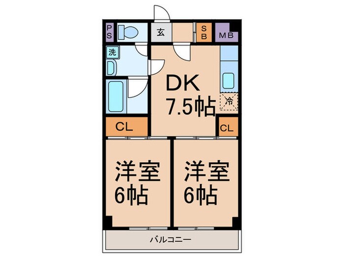 エスカリエ高島平の物件間取画像