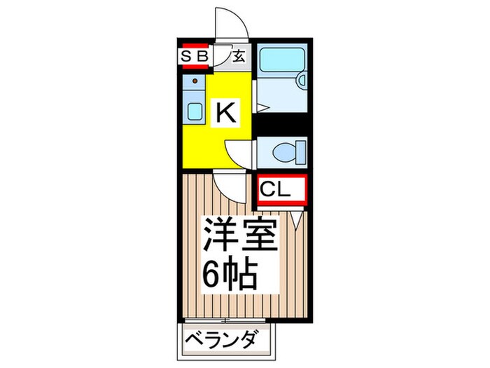 サザンクレールの物件間取画像