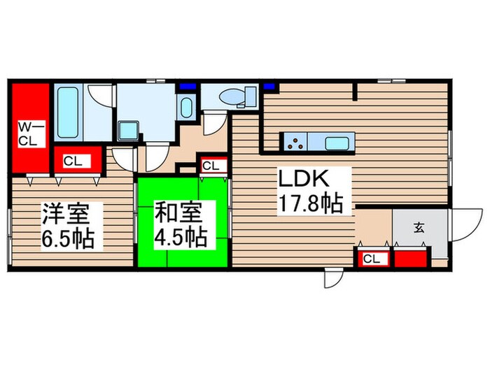 仮)Ever　Green鶴瀬の物件間取画像