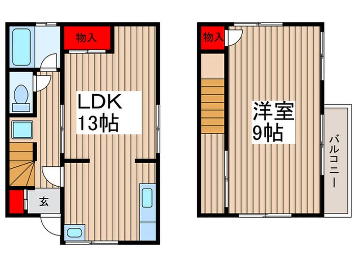 石井貸家の物件間取画像