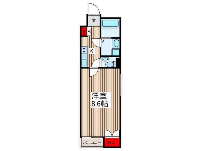 M　Residence常盤の物件間取画像