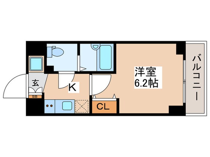 ｼﾞｪﾉｳﾞｨｱ京成立石Ⅲｽｶｲｶﾞｰﾃﾞﾝの物件間取画像