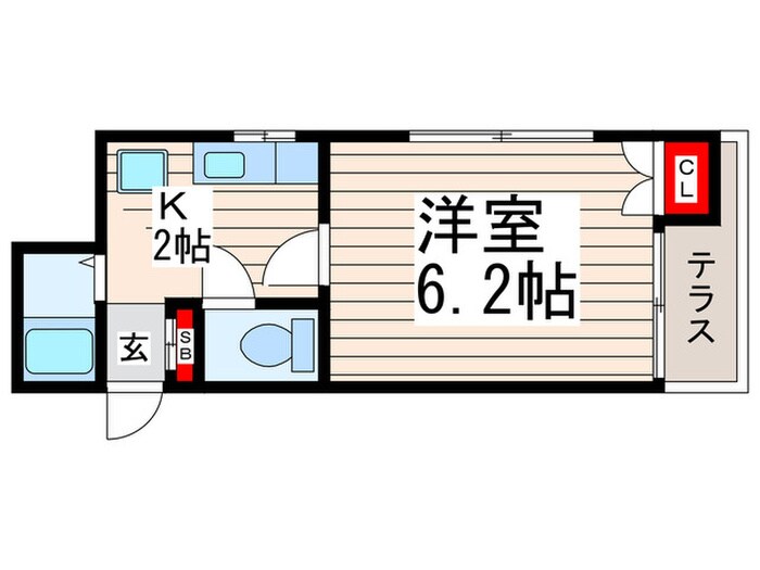 フラットセキグチの物件間取画像