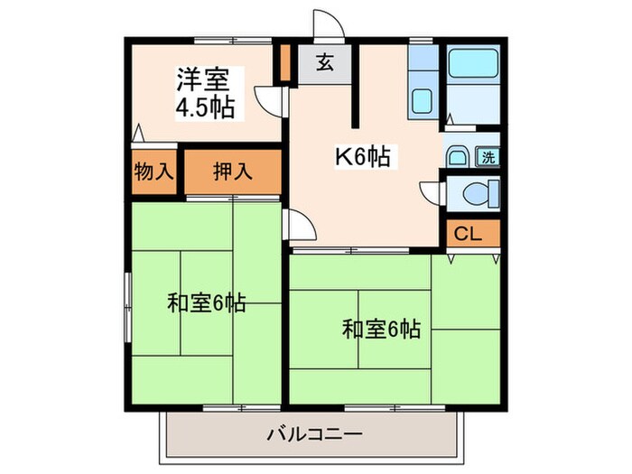 ロワールハイツの物件間取画像