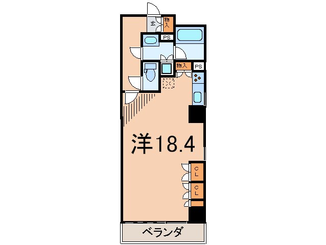 カスタリア八丁堀の物件間取画像