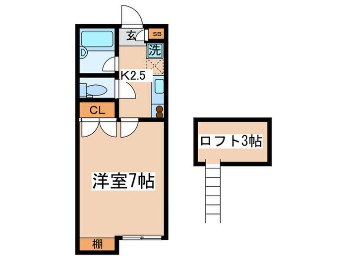 藤ハウスⅡの物件間取画像