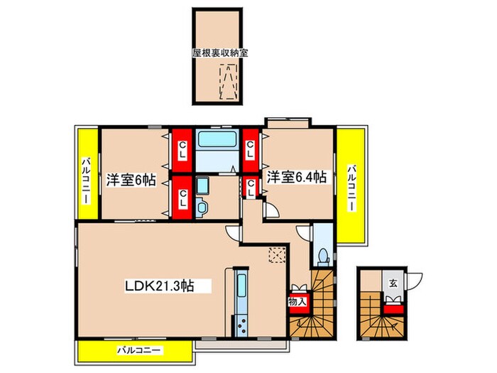 La.Vista　Ⅱの物件間取画像