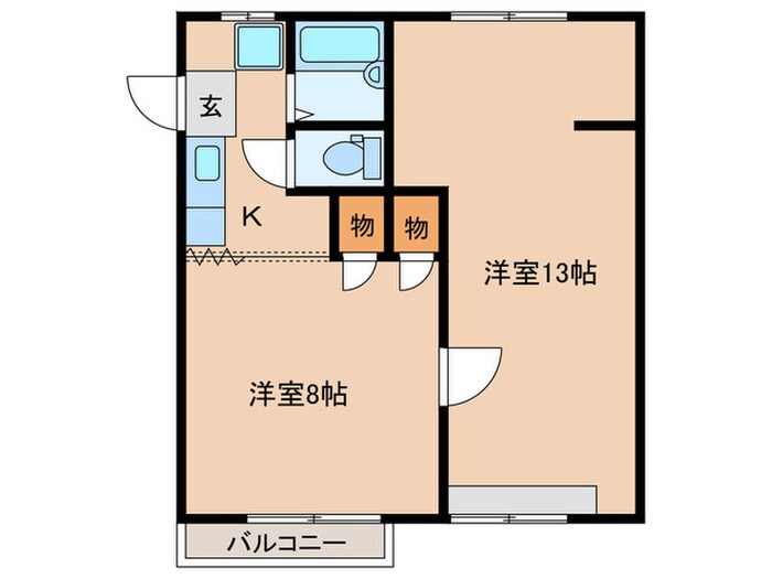 ほほえみハイムの物件間取画像
