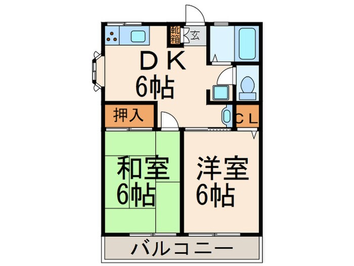 シティハイム・タナの物件間取画像