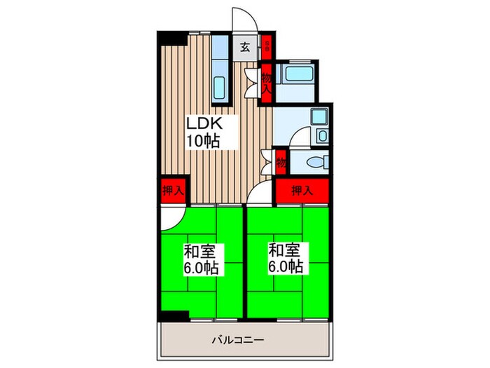 メゾンエビハラの物件間取画像