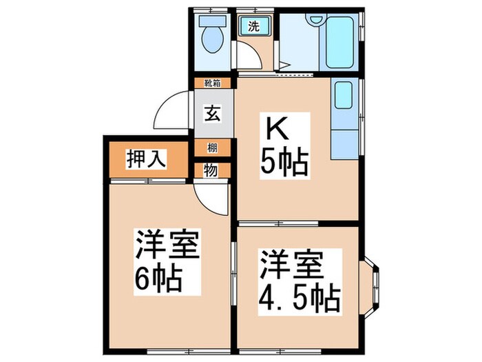 コーポＫＹの物件間取画像