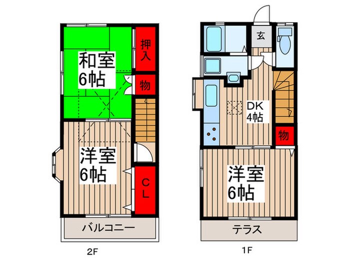 パークハイツAの物件間取画像