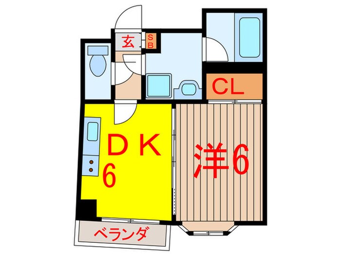 ラ  ベルテイ２１の物件間取画像